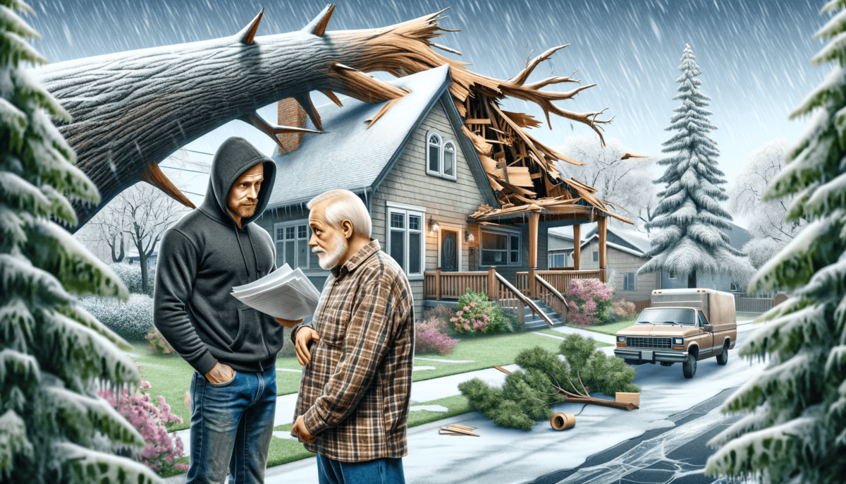 DALL·E-2024-01-17-21.09.58-A-website-banner-showing-an-older-homeowner-in-Portland-Oregon-being-scammed-by-a-fake-contractor-after-an-ice-storm.-This-time-the-scene-includes-min-1200x686.png